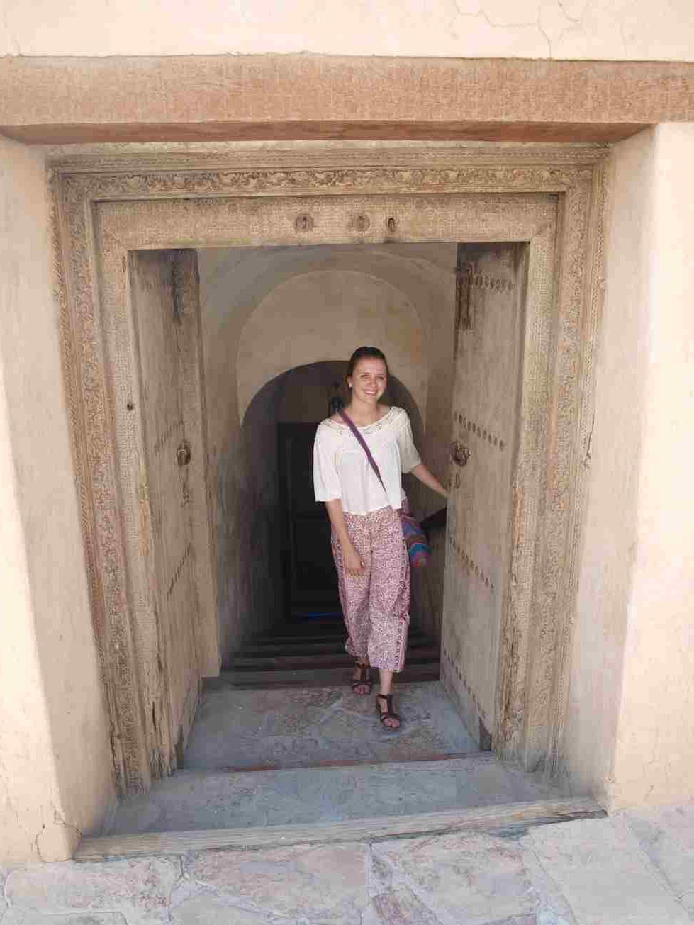 Leah Beaulac standing on stairs